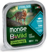 MONGE BWILD CAT STER. tonn/ver.gr.100x32 patè