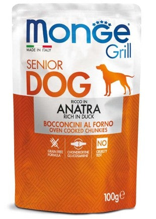 Monge grill buste senior anatra 100G