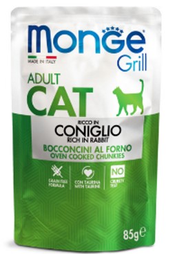 Monge grill buste adult coniglio 85Gr