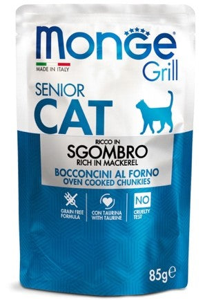 Monge grill buste senior sgombro 85g