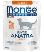 MONGE BUSTE MONOP. CAT ADULT paté anatra 80G