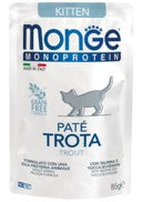 MONGE BUSTE MONOP. CAT KITTEN paté trota 80G