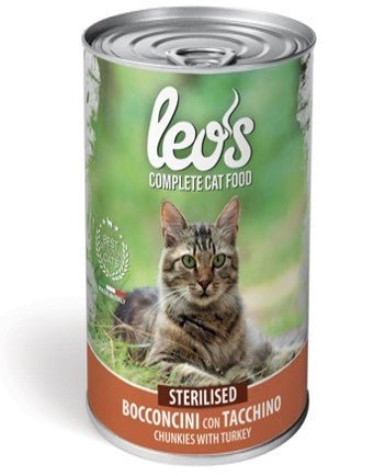LEO'S CAT STERILISED TACCHINO 400G