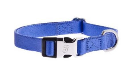 FERRIBIELLA COLLARE REGOLABILE IN NYLON 25MMX55-70CM BLU