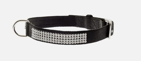 FERRIBIELLA COLLARE  IN NYLON CON STRASS10MMX30CM NERO