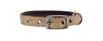 COLLARE NYLON IMBOTTITO 45X2,CM MARRONE