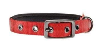 FERRIBIELLA COLLARE NYLON IMBOTTITO ROSSO