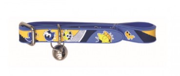 COLLARE GATTO GOMMA 1,2X30CM BLU