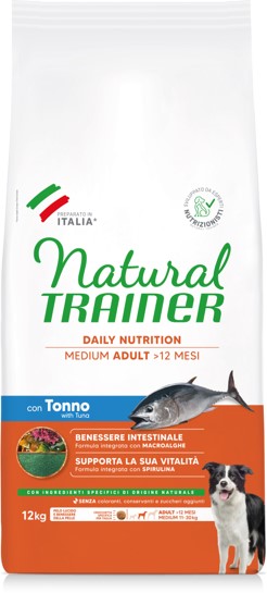 NATURAL TRAINER ADULTO MEDIO PESCE 12KG