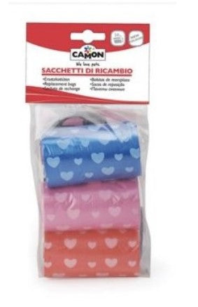 SACCHETTI COLOROATI 3 ROTOLI X 20 SACCHETTI