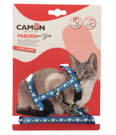 GUINZ.+PETT. PER GATTO IN NYLON 10 MM