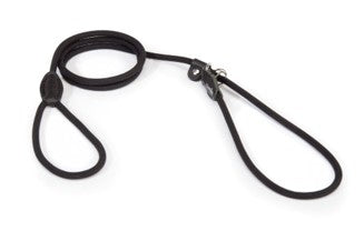 guinzaglio strangolo corda nylon nero 8*1750