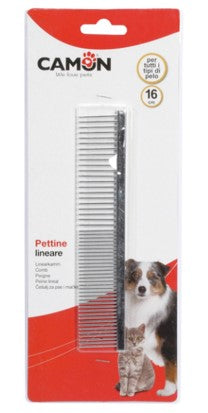 PETTINE LINEARE CROMATO 16 CM