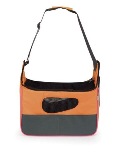 BORSA Trasportino, Colore: Arancio/Grigio -  40x20x27cm