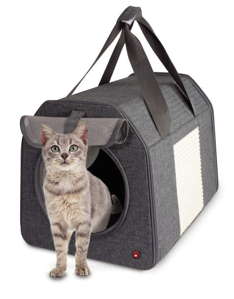 trsportino gatto c/tiragraffi e sisal 30*40*30