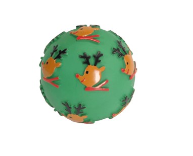 GIOCO PER CANI PALLA DA TENNIS NATALIAZIA RICOPERTA IN GOMMA SQUEAKER 8CM 4p