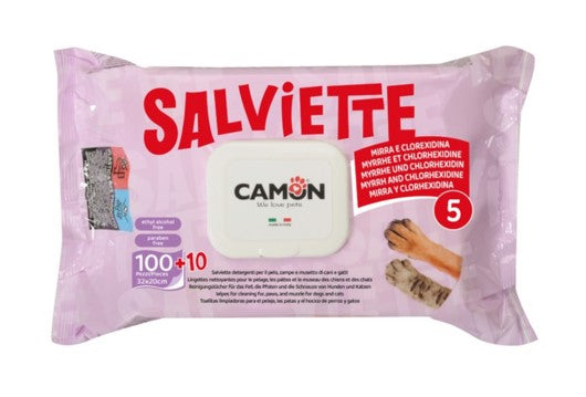 salviette 110p. mirra e clorexidina