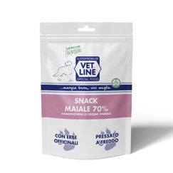 snack con maiale  in conf. da g. 80