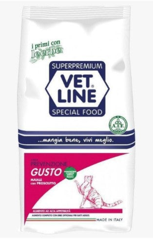 VETLINE GATTO PREVENZIONE GUSTO MAIALE 800G