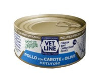 POLLO CON CAROTE E OLIVE NATURALE 70G