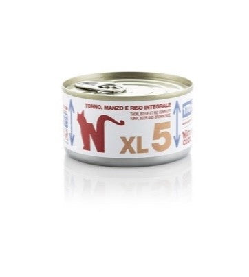 XL5 TONNO,MANZO E RISO INTEGRALE 150G
