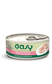 OASI UMIDO NATURALE POLLO CON SALMONE  LATTINA G.70