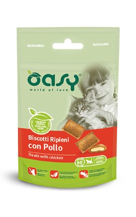 OASI BISCOTTI RIPIENI CON POLLO BUSTINA G. 60