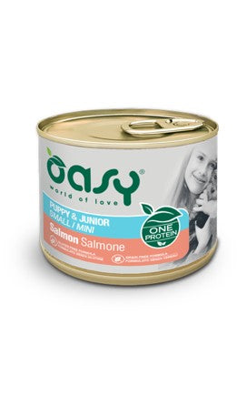 OASI PUPPY & JUNIOR SMALL MONOPROTEICO SALMONE LATTA DA G.200