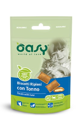 OASI BISCOTTI RIPIENI CON TONNO BUSTINA G. 60