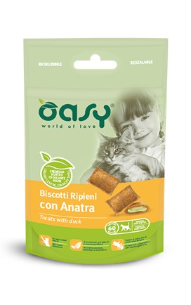 OASI BISCOTTI RIPIENI CON ANATRA BUSTINA G. 60