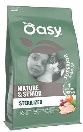 OASI SECCO GATTO MATURE E SENIOR POLLO G.300