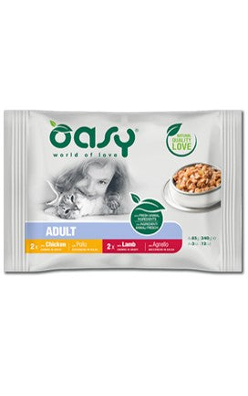 OASI BOCCONCINO MULTIPACK  ADULTO POLLO/AGNELLO BUSTA (4 X G.85)