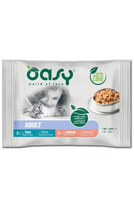 OASI BOCCONCINO MULTIPACK  ADULTO TONNO/SALMONE
BUSTA (4 X G.85)