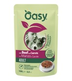 OASY CANE STRACCETTI IN SALSA 100GR ADULTO MANZO E CAROTE
