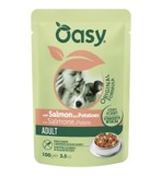 OASY CANE STRACCETTI IN SALSA 100GR ADULTO SALMONE E PATATE