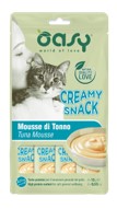 snack mousse per gatto con tonno in conf. da 4x15g.