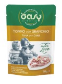Oasy Wet Cat More Love - TONNO CON GRANCHIO Busta 70 gr (24pz) - NEW PACK