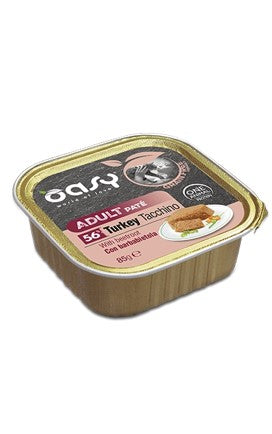 vaschette oasy grain free gatto tacchino 85 g.