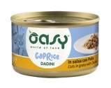 Oasy Wet Cat CAPRICE - Dadini con POLLO Lattina 85 gr (18pz)