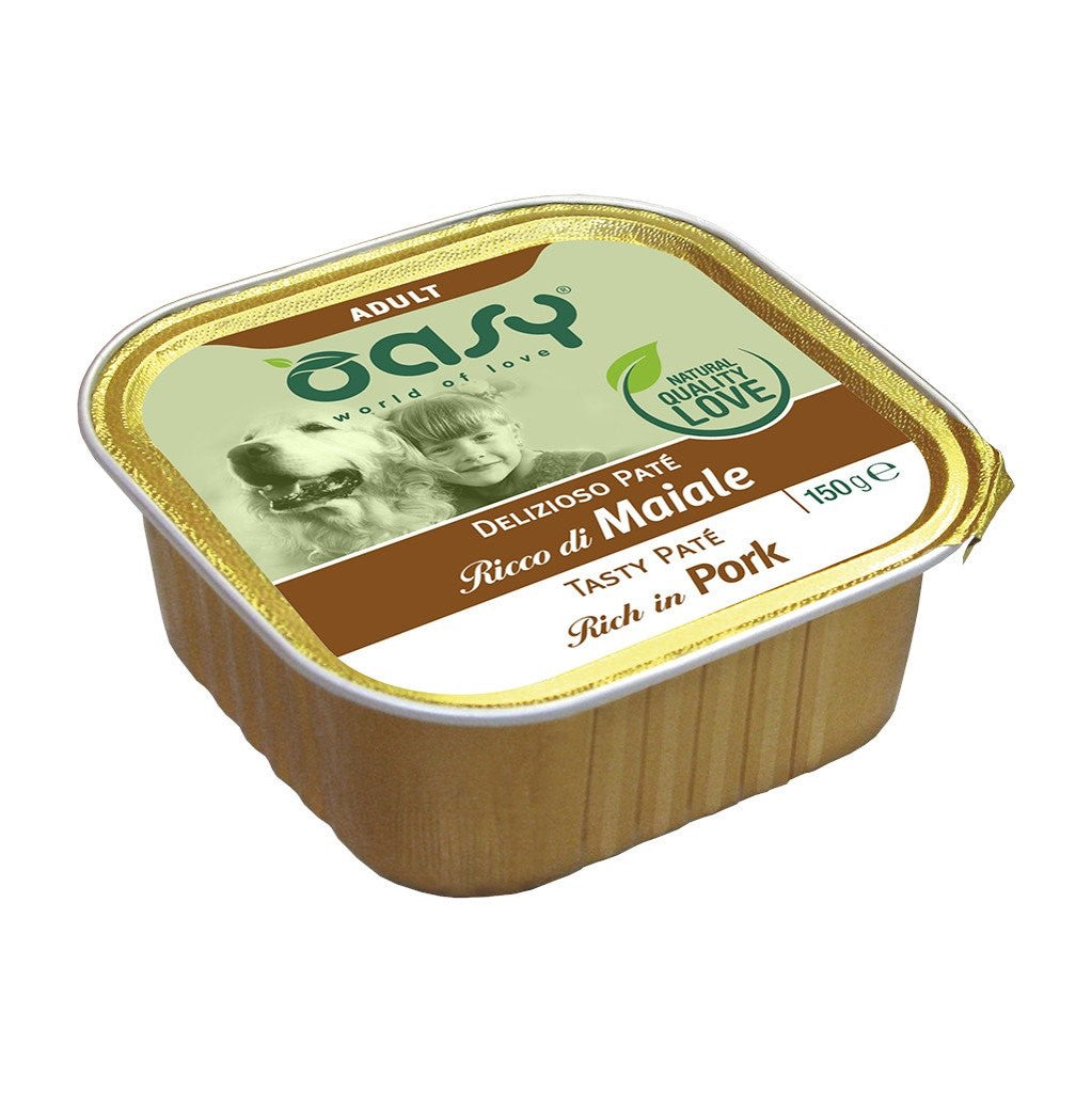 OASI PATE' ADULTO MAIALE VASCHETTA 150gr