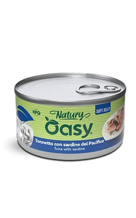 OASY WET CAT NATURY SOFT JELLY 150GR TONNETTO CON SARDINE DEL PACIFICO