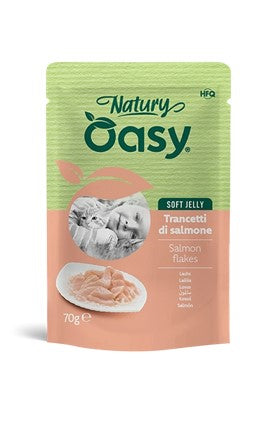 OASY WET CAT NATURY SOFT JELLY IN BUSTA 70GR TRANCETTI DI SALMONE