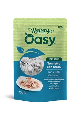 OASY WET CAT NATURY SOFT JELLY IN BUSTA 70GR TONNETTO CON ORATA