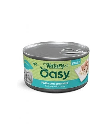 Oasy dog natury soft gelly pollo con tonnetto lattina 150g