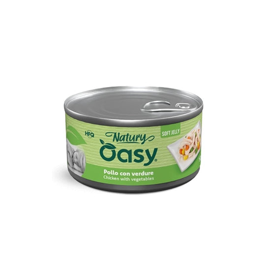 Oasy dog natury soft gelly pollo con verdure lattina 150g