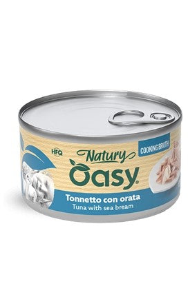 Oasy Wet Cat Natury Cooking Broth - TONNETTO CON ORATA Lattina 8