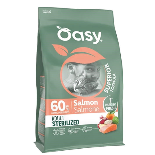 OASY DRY CAt superior adulto sterilizzato salmone 6 kg