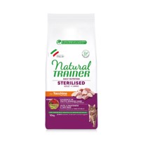 NATURAL TRAINER STERILIZZATO GATTO TACCHINO 10KG