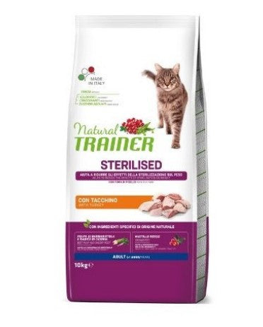 STERILIZZED 10KG CON TACCHINO E FIBRA DI PISELLO