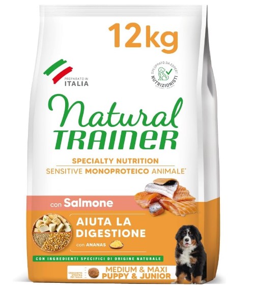 Sensitive PUPPY E JUNIOR 12KG con ANATRA e cereali